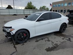 Salvage cars for sale at Littleton, CO auction: 2021 Alfa Romeo Giulia TI