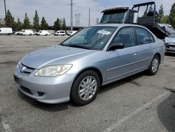 Salvage cars for sale at Rancho Cucamonga, CA auction: 2005 Honda Civic LX