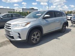 Toyota Highlander salvage cars for sale: 2019 Toyota Highlander LE