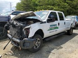 Salvage cars for sale at Waldorf, MD auction: 2016 Ford F350 Super Duty