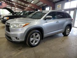 Salvage cars for sale at East Granby, CT auction: 2015 Toyota Highlander Limited