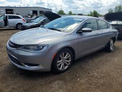 Salvage cars for sale at Elgin, IL auction: 2015 Chrysler 200 Limited