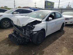 Salvage cars for sale at Chicago Heights, IL auction: 2016 Nissan Sentra S
