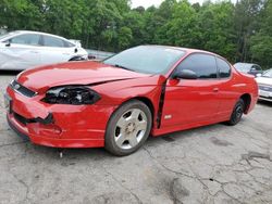 Chevrolet Monte Carlo ss salvage cars for sale: 2006 Chevrolet Monte Carlo SS