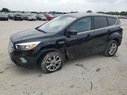 Salvage cars for sale at San Antonio, TX auction: 2017 Ford Escape SE