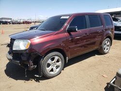 Salvage cars for sale at Brighton, CO auction: 2012 Honda Pilot EXL