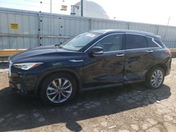 Salvage cars for sale at Dyer, IN auction: 2020 Infiniti QX50 Pure