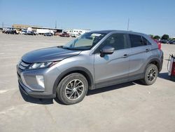 Salvage cars for sale from Copart Grand Prairie, TX: 2020 Mitsubishi Eclipse Cross ES