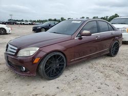 Salvage cars for sale at Houston, TX auction: 2009 Mercedes-Benz C300