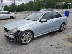 Salvage cars for sale from Copart Savannah, GA: 2013 Mercedes-Benz C 300 4matic