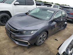 Salvage cars for sale at Wilmer, TX auction: 2020 Honda Civic LX