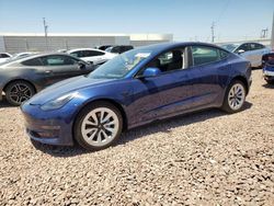 Salvage cars for sale from Copart Phoenix, AZ: 2022 Tesla Model 3