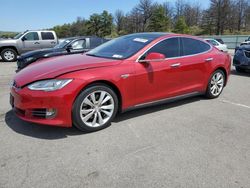 Salvage cars for sale at Brookhaven, NY auction: 2014 Tesla Model S