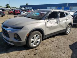 Salvage cars for sale at Woodhaven, MI auction: 2021 Chevrolet Blazer 2LT