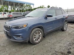 Salvage cars for sale at Spartanburg, SC auction: 2021 Jeep Cherokee Latitude LUX