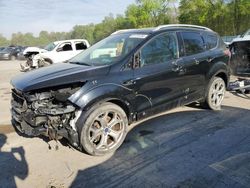 Salvage cars for sale at Ellwood City, PA auction: 2017 Ford Escape Titanium