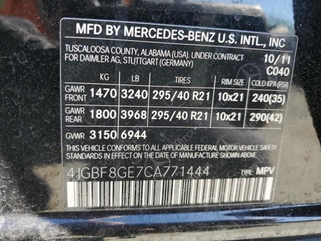 2012 Mercedes-Benz GL 550 4matic