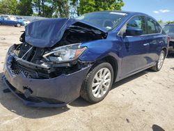 Salvage cars for sale at Bridgeton, MO auction: 2018 Nissan Sentra S