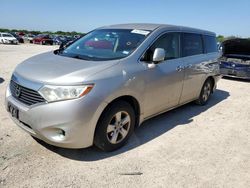 Salvage cars for sale from Copart San Antonio, TX: 2012 Nissan Quest S