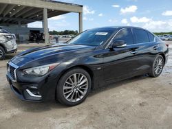 Salvage cars for sale at West Palm Beach, FL auction: 2018 Infiniti Q50 Luxe