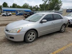 Salvage cars for sale from Copart Wichita, KS: 2007 Honda Accord SE