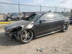 Salvage cars for sale from Copart Houston, TX: 2012 Audi S5 Prestige