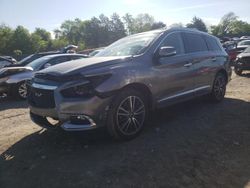 Salvage cars for sale at Madisonville, TN auction: 2017 Infiniti QX60