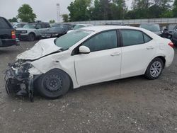 Toyota Corolla l salvage cars for sale: 2018 Toyota Corolla L