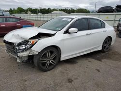 Honda salvage cars for sale: 2017 Honda Accord Sport