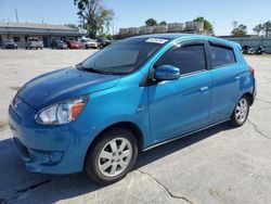 Salvage cars for sale from Copart Tulsa, OK: 2015 Mitsubishi Mirage ES