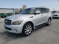 Salvage cars for sale from Copart New Orleans, LA: 2014 Infiniti QX80