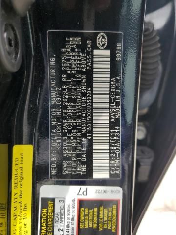 2012 Toyota Camry Hybrid