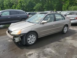 Honda Civic salvage cars for sale: 2002 Honda Civic EX