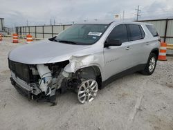 Salvage cars for sale from Copart Haslet, TX: 2021 Chevrolet Traverse LS