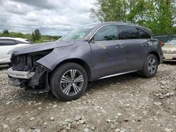 Salvage cars for sale at Candia, NH auction: 2017 Acura MDX