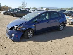 Salvage cars for sale at San Martin, CA auction: 2011 Toyota Prius