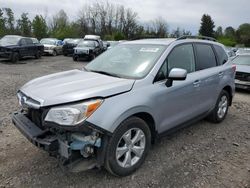 Salvage cars for sale from Copart Portland, OR: 2015 Subaru Forester 2.5I Limited