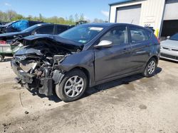 Salvage cars for sale at Duryea, PA auction: 2012 Hyundai Accent GLS