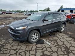 Salvage cars for sale at Woodhaven, MI auction: 2016 Jeep Cherokee Latitude