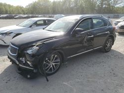 Salvage cars for sale at North Billerica, MA auction: 2017 Infiniti QX50