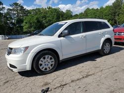Salvage cars for sale at Austell, GA auction: 2016 Dodge Journey SE
