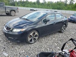 Salvage cars for sale from Copart Windham, ME: 2014 Honda Civic SI
