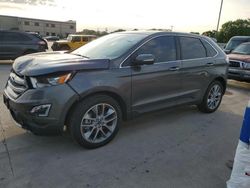 Salvage cars for sale at Wilmer, TX auction: 2015 Ford Edge Titanium