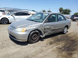 Salvage cars for sale from Copart San Diego, CA: 2003 Honda Civic LX