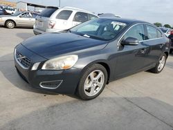 Salvage cars for sale from Copart Grand Prairie, TX: 2013 Volvo S60 T5
