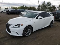 Salvage cars for sale from Copart Denver, CO: 2014 Lexus IS 350