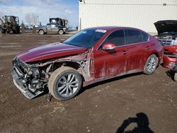 Salvage cars for sale from Copart Rocky View County, AB: 2014 Infiniti Q50 Base