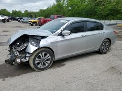 Salvage cars for sale from Copart Ellwood City, PA: 2015 Honda Accord LX