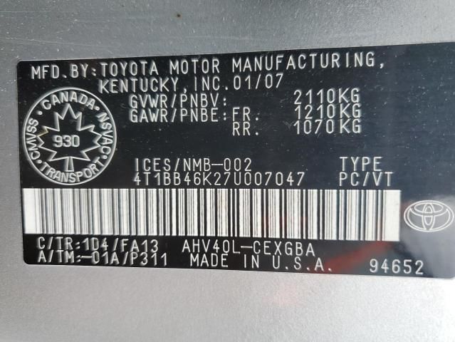 2007 Toyota Camry Hybrid