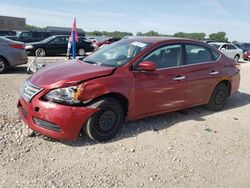 2015 Nissan Sentra S en venta en Kansas City, KS